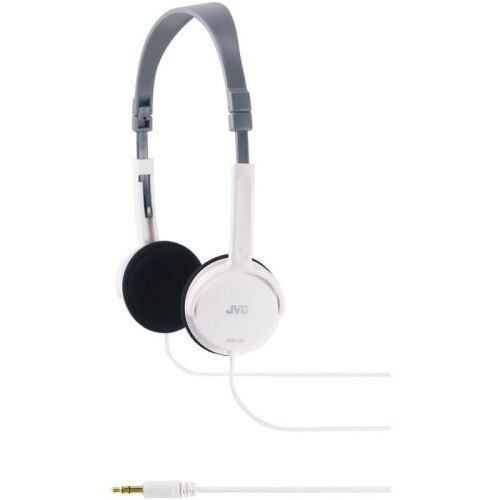 JVC JVC HAL50W Foldable Light Weight Stereo Headphone -White