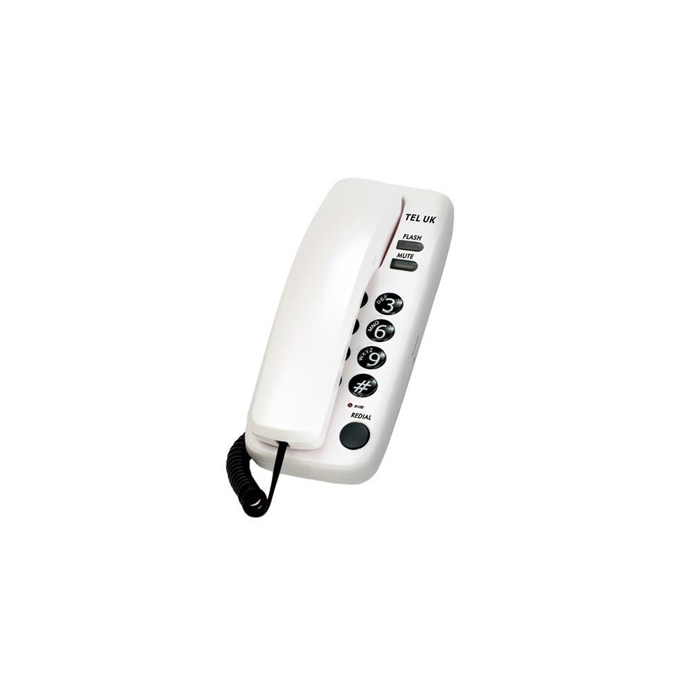 Tel Uk Sorrento 2Pc Desk/Wall Mount Corded Phone White 5023588180372