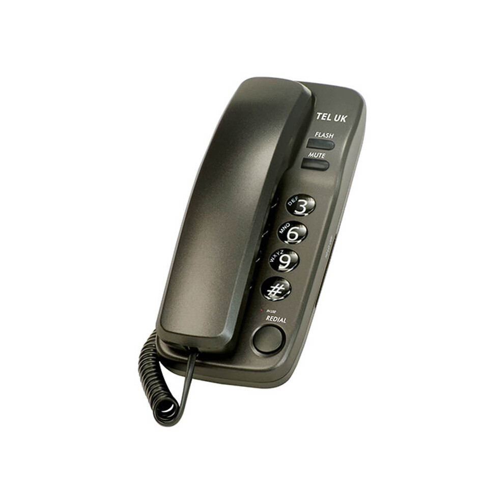Tel Uk 18035G Graphite 2Pc Desk/Wall Mount Corded Phone 5023588180358