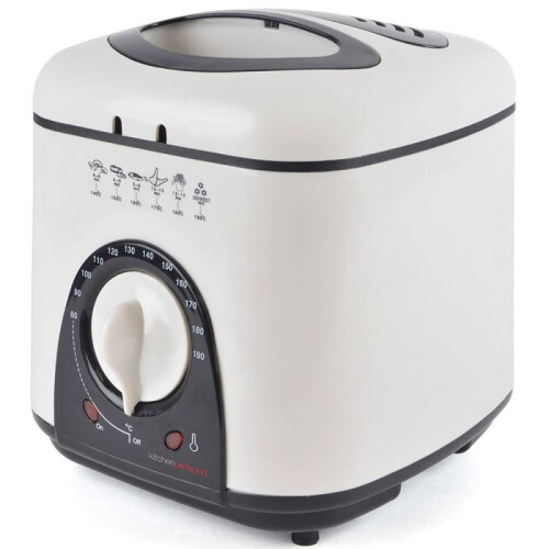 Lloytron E6010WI KitchenPerfected 1.0Ltr 950W Compact Deep Fryer - White