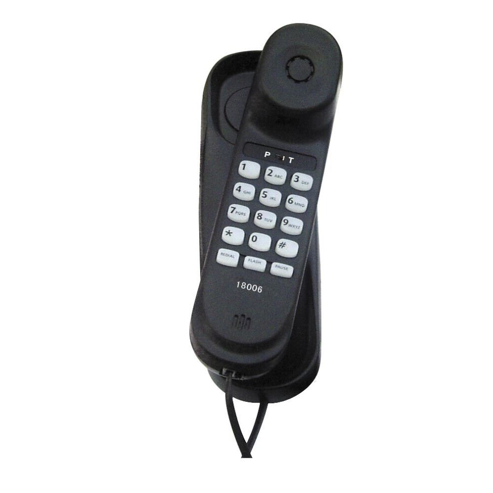 Tel Uk 18006B Vienna Analogue Corded Telephone - Black 5023588180068