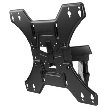 ONE FOR ALL WM4451 - Supporto a muro con regolazione dell'inclinazione di 15 e rotazione di 180 per TV da 13 a 60" (33 a 152cm) - Nero