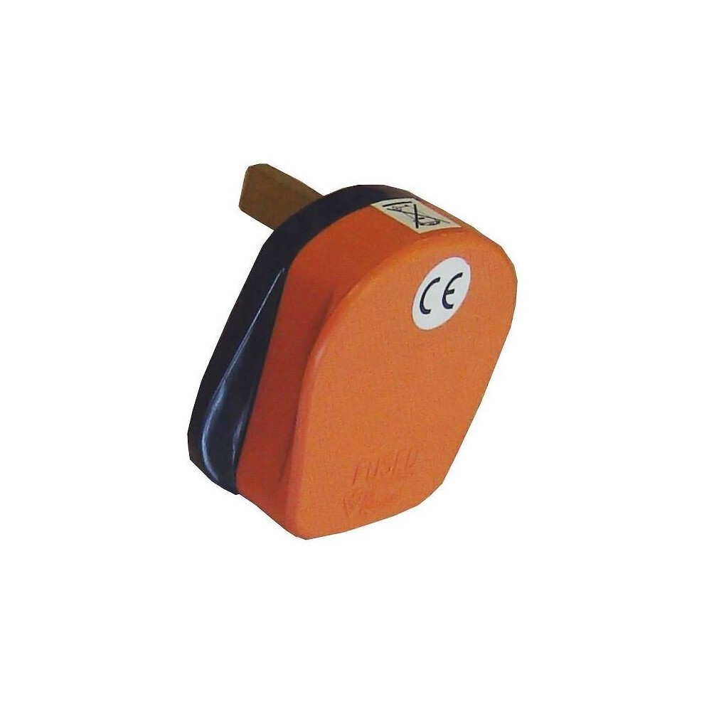Omega 21084 Orange 13A 3 Pin Fused Plug 5023588210840
