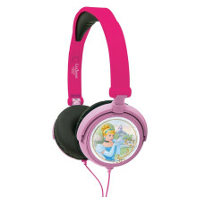 Lexibook HP010DP Disney Princess Foldable Children's Headphone - Volume Limiter