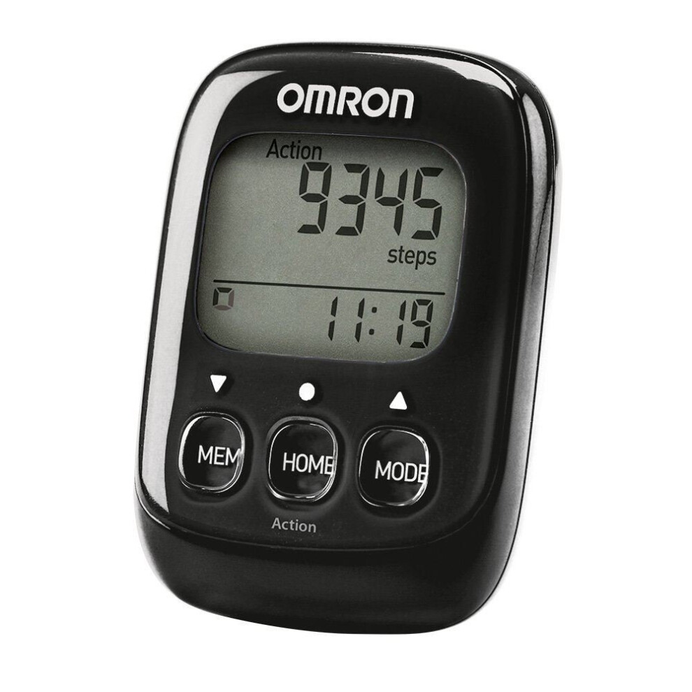 Omron HJ325-EBK Black 3D Walking Style IV Step Counter Pedometer