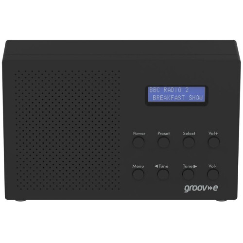 Groov-e GVDR03BK Paris Portable DAB/FM Digital Radio - Black 1