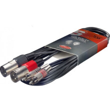 Stagg STC3CMXM RCA Male - XLR Male Twin Cable - 3m