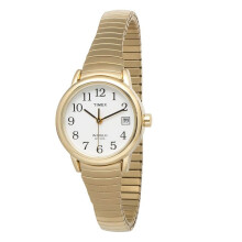 Timex T2H351 Indiglo Easy Reader Expandable Band Ladies Analog Watches - Gold