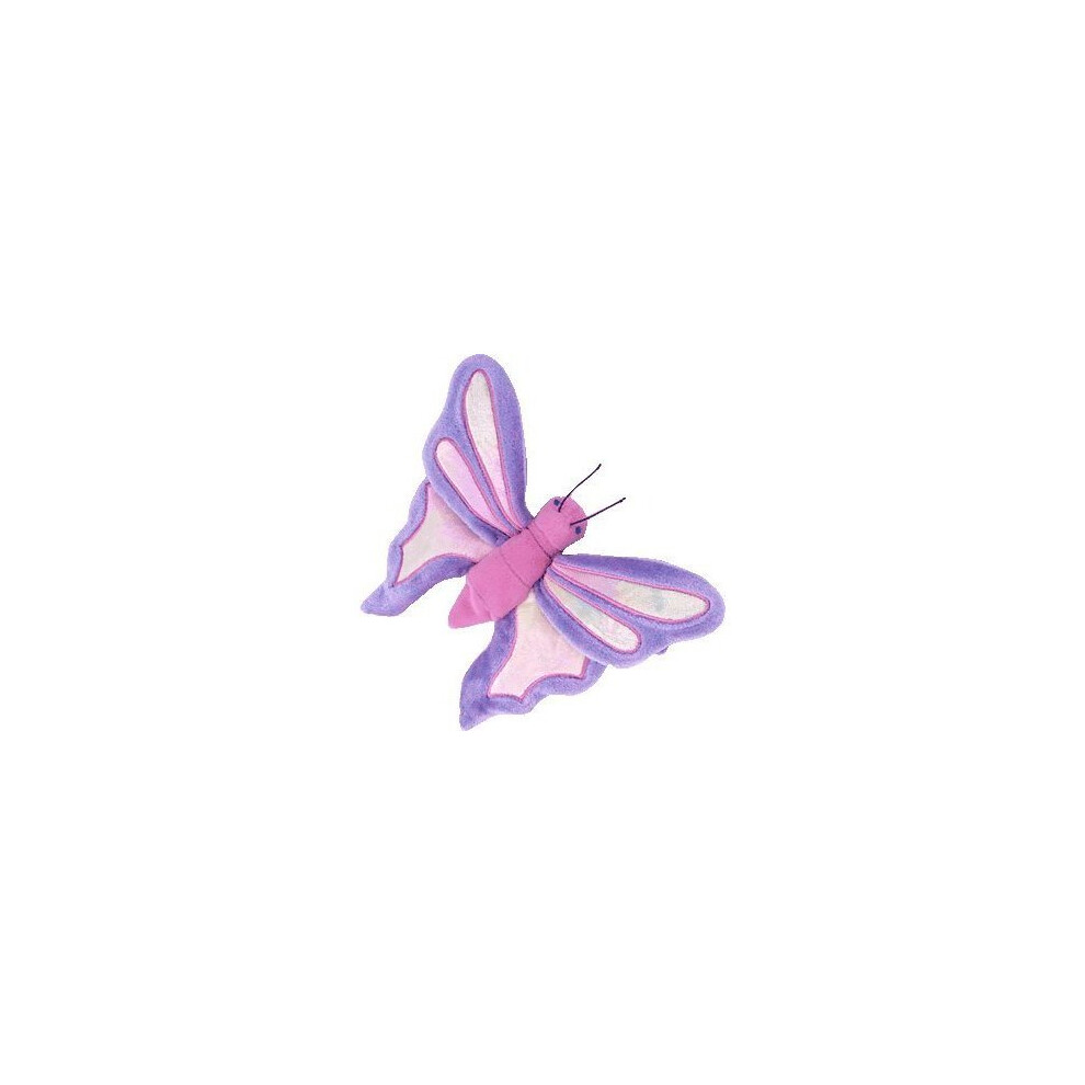 TY Beanie Babies Flitter the Butterfly - Periwinkle and Pink