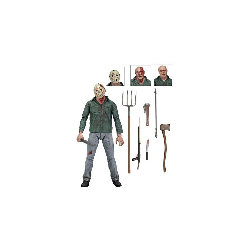 NECA Friday The 13th Scale Ultimate Part 3 Jason Action Figure, 7