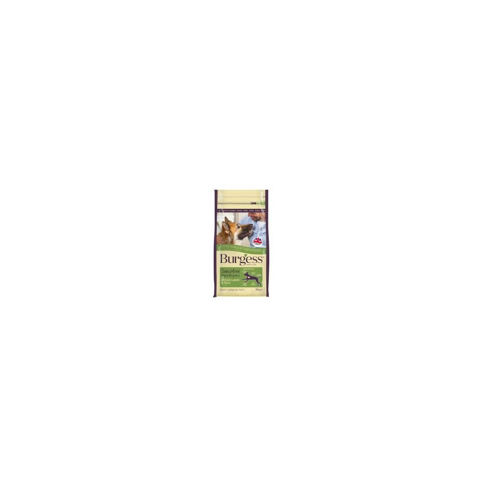 Burgess (2 Kg) Sensitive Adult Dog Lamb & Rice