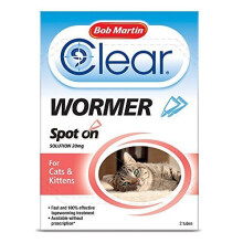 (2 Tubes) Bob Martin Wormer for Cats | Cat & Kitten Wormer