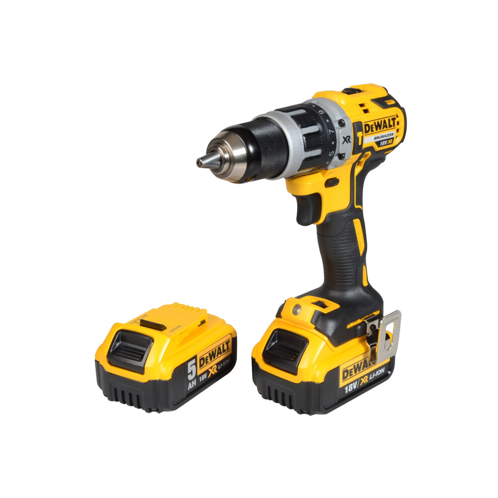 DEWALT XR Brushless G2 Combi Drill 18v & 1 x 5.0Ah & 1 x 4.0Ah Li-Ion Batteries