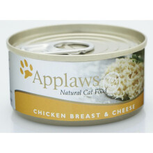 APPLAWS Chicken breast and cheese in broth - wet cat food - 156g