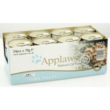 APPLAGER Tunfilet i bouillon - vådt kattefoder - 24x70g