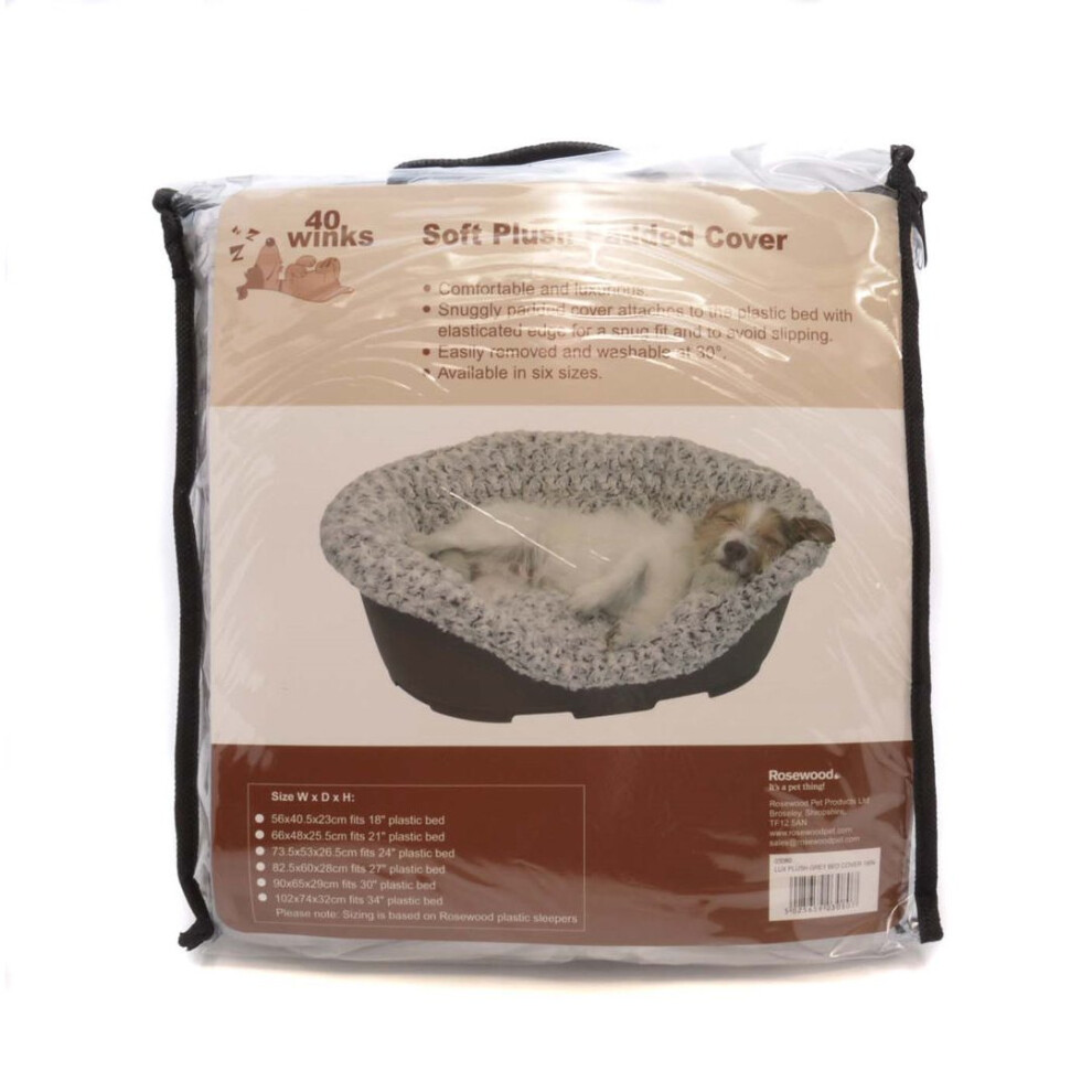 Rosewood 40 Winks Cat Hooded Bed Grey Teddy Bear 38X38cm