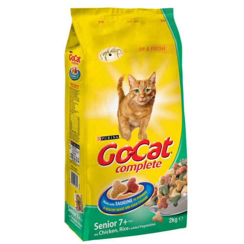 Purina Go-Cat Senior Cat With Chicken & Vegetables 2Kg