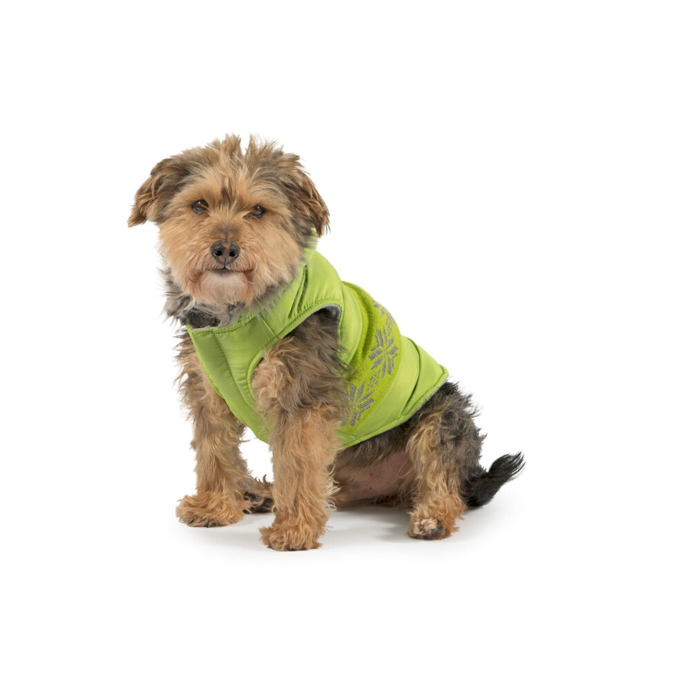 Muddy Paws Nordic Dog Coat Green Xlarge