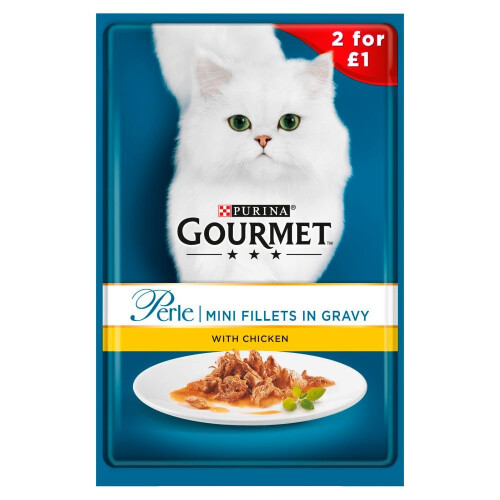 Purina Gourmet Perle Chicken 2/Â£1 (85g) (Pack of 24)