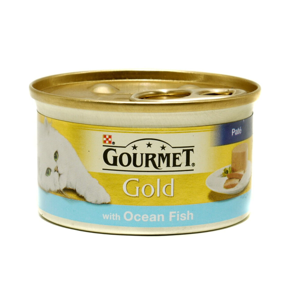 Purina Gourmet Can Ocean Fish Pate 85G (Pack Of 12) Gold