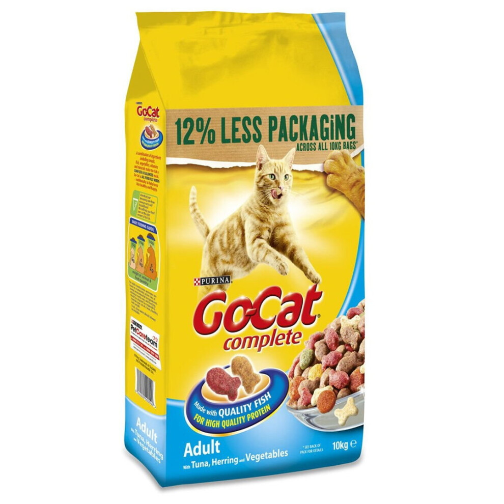 Purina Go-Cat Adult Cat With Herring Tuna & Vegetables 10Kg