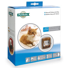 Staywell Deluxe Magnetic Cat Flap Woodgrain