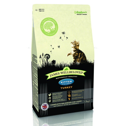 James Wellbeloved Jwb Kitten Turkey & Rice 1.5kg