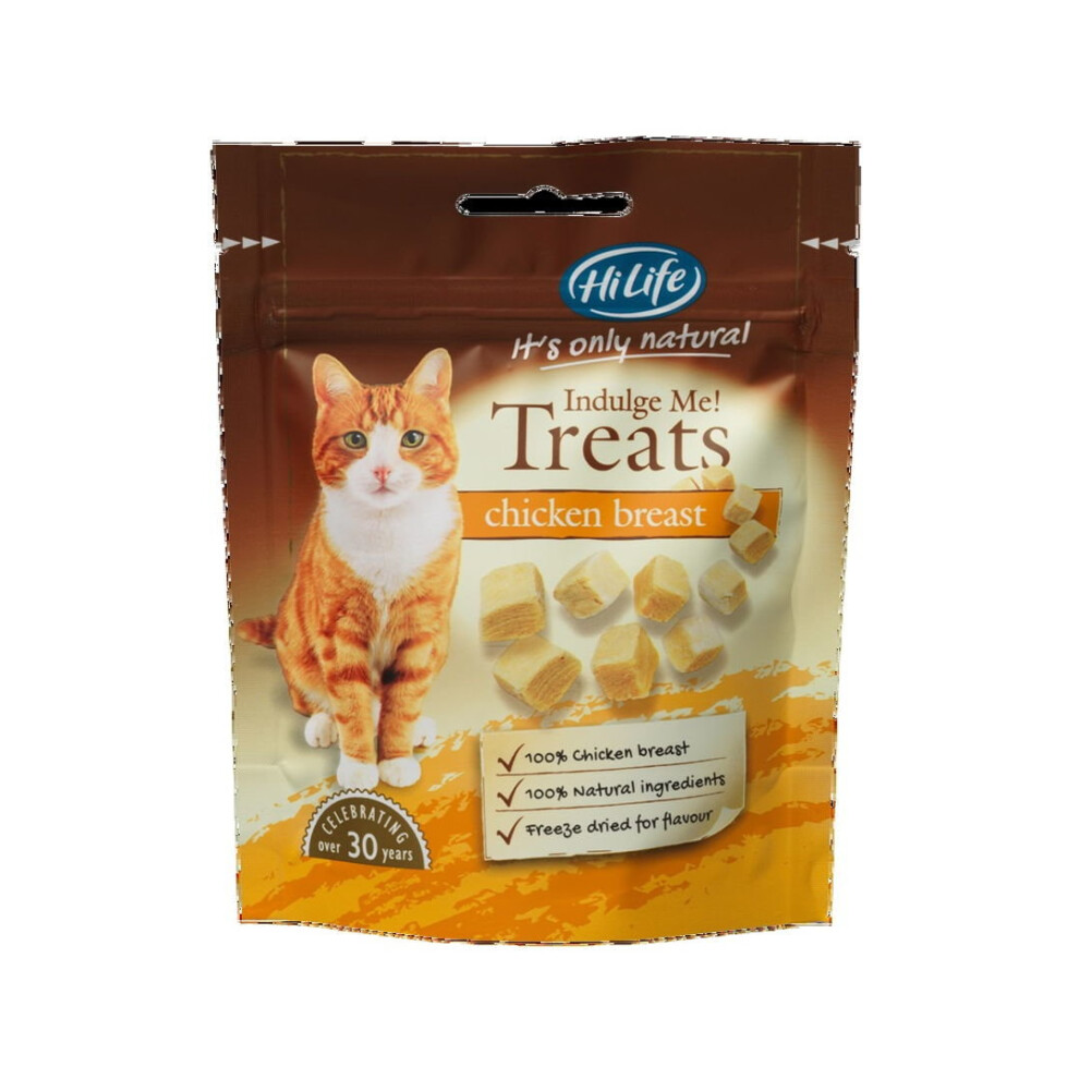 Town & Country Hilife Its Only Natural Indulge Me Cat Treat Chicken Breast 10G (Pack Of 12)