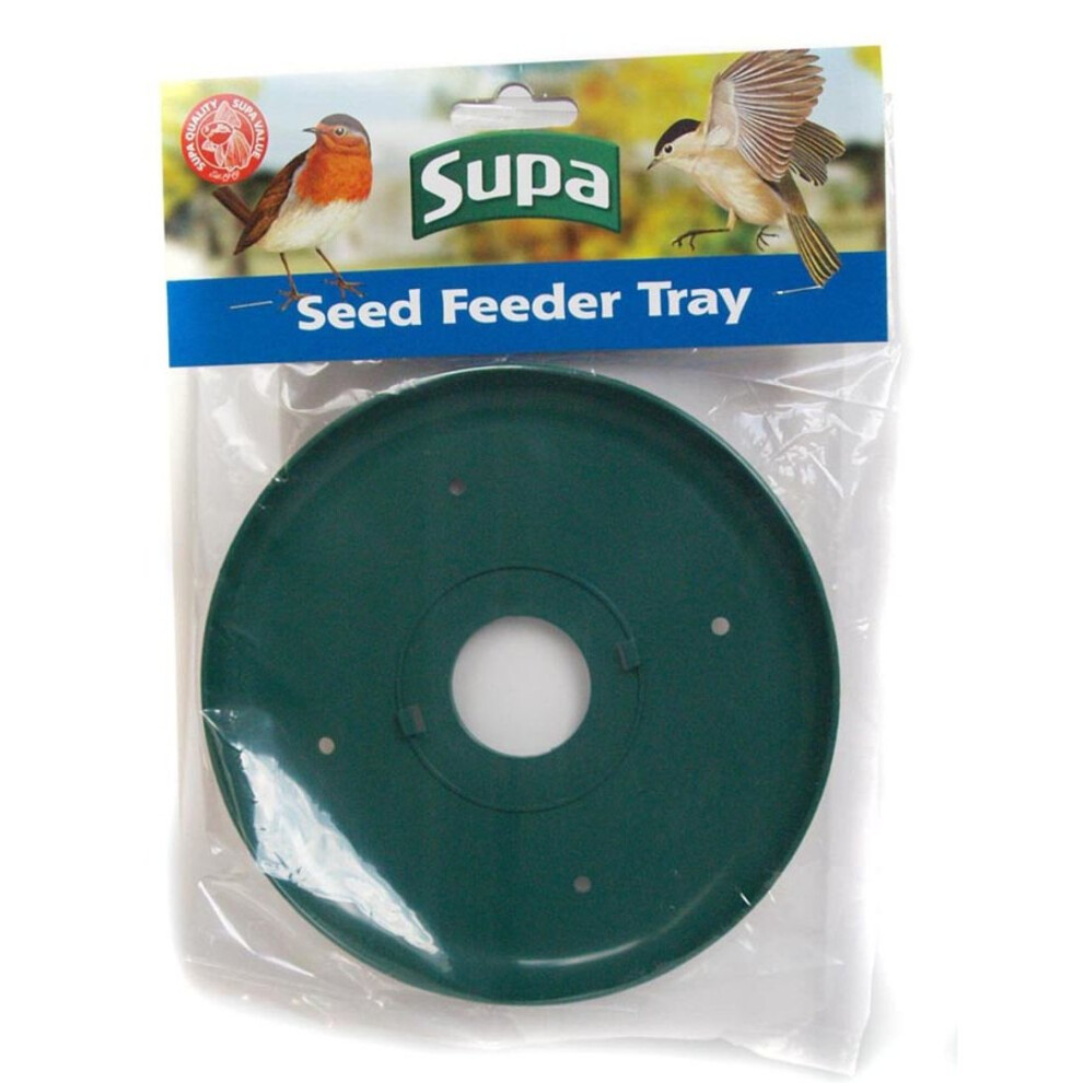 Supa Wild Bird Seed Feeder Tray Green