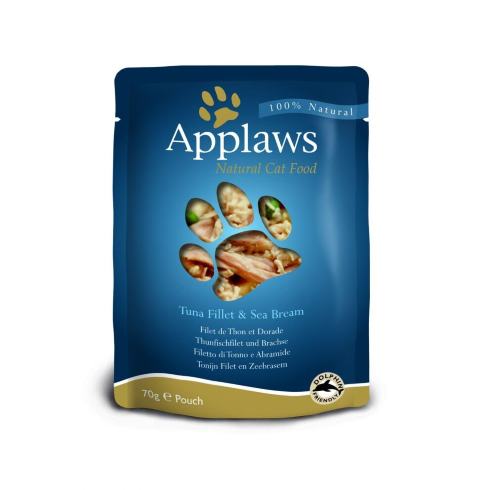 Applaws Cat Pouch Tuna & Seabream 12 Pack (70G)