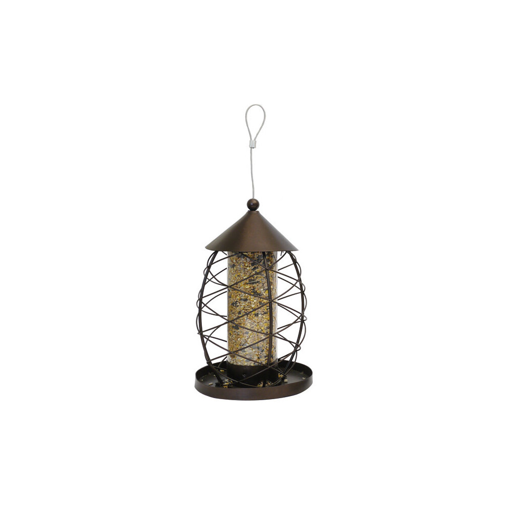 Rosewood Antique Lantern Seed Feeder