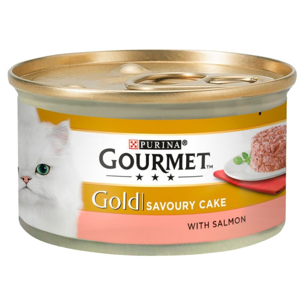 Gourmet Gold Savoury Cake Salmon (85g) (Pack of 12)