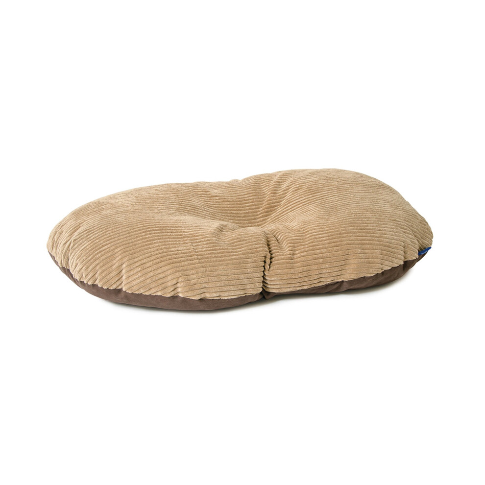 'Sleepy Paws' Comfortable Timberwolf Oval 60 x 50 cm Dog Cushion