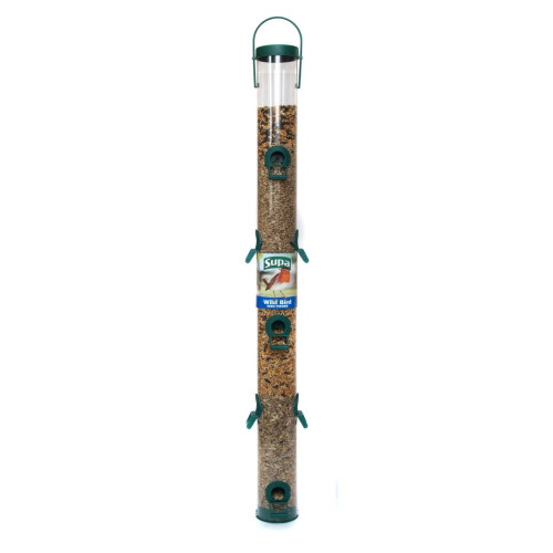 Supa Supa Plastic 10 Port Seed Feeder Green 76cm (30'')