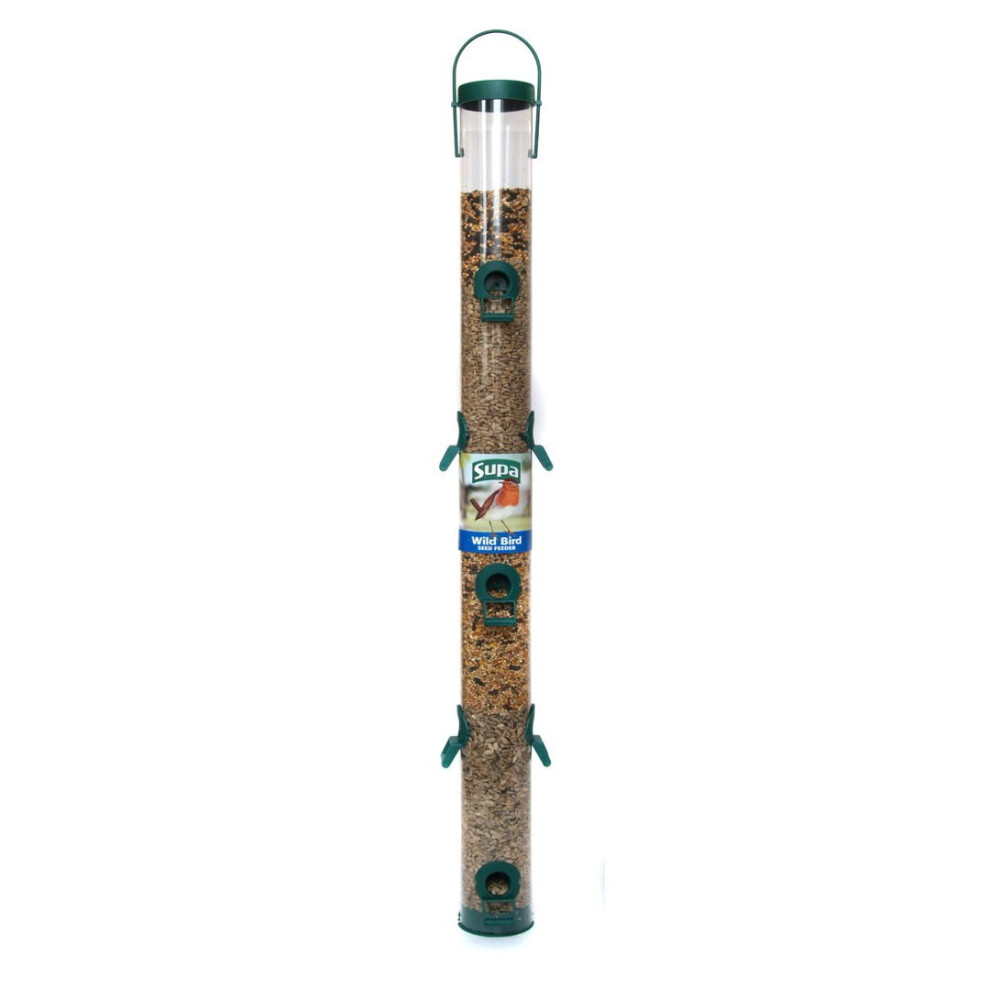 Supa Plastic 10 Port Seed Feeder Green 76cm (30'')