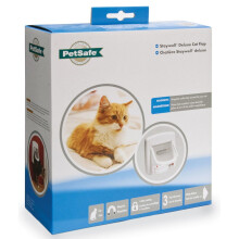 Staywell Deluxe Magnetic Cat Flap White