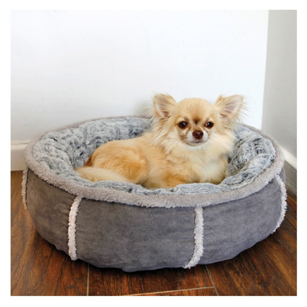 Rosewood 40 Winks Deep Plush Donut Bed Grey 68.5Cm (27'')
