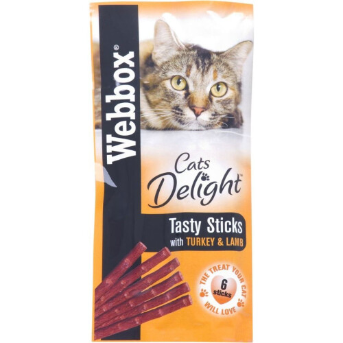Webbox Webbox Cat Sticks Turkey & Lamb 6stk