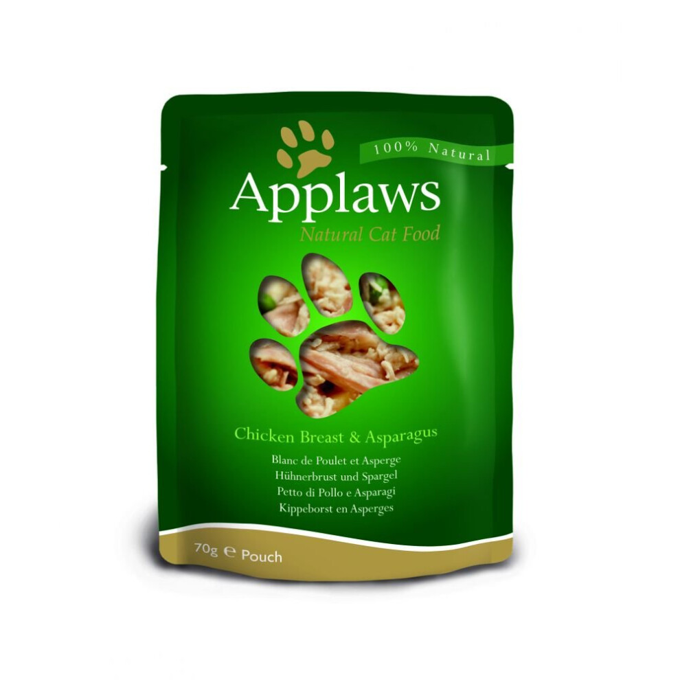 Applaws Cat Pouch Chicken & Asparagus 12 Pack (70G)