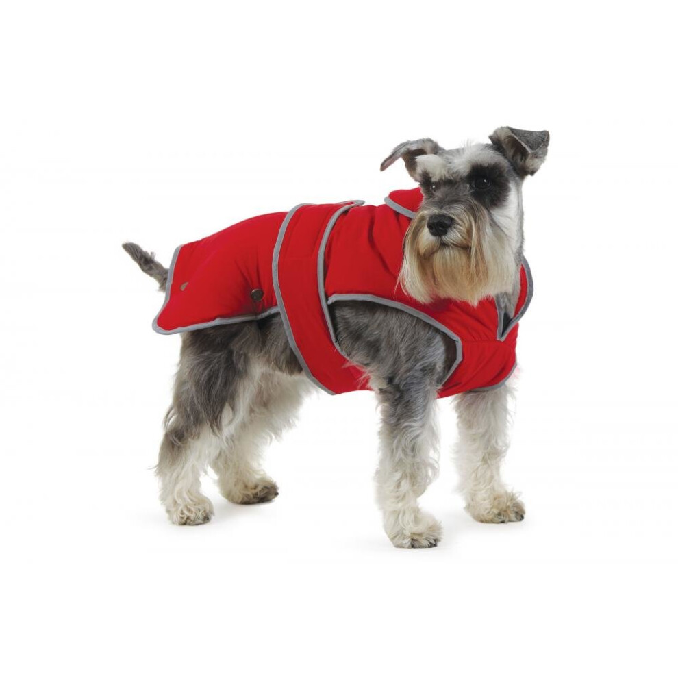 Muddy Paws Stormguard Waterproof Dog Coat - Red