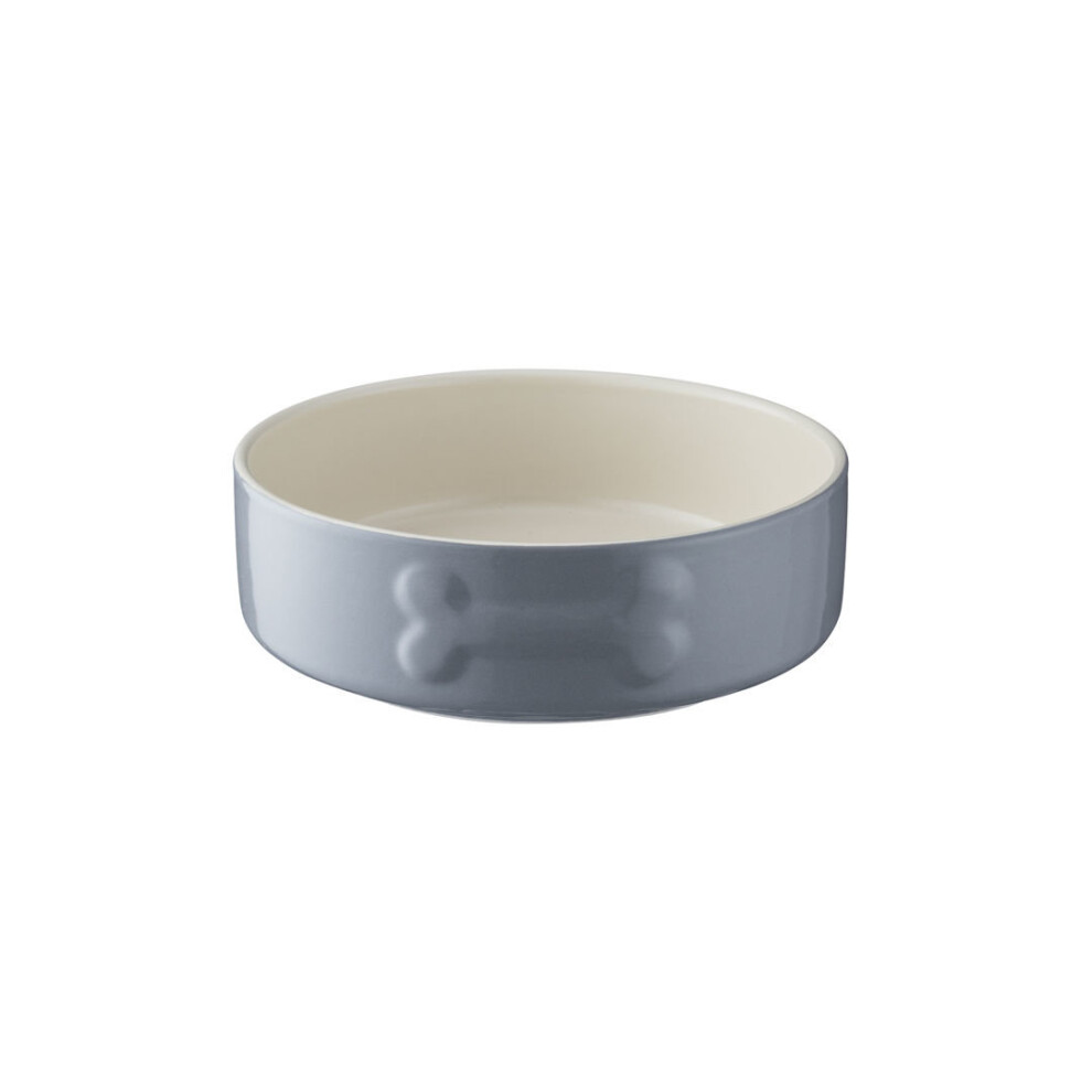 Mason Cash Colour Mix Dog Bowl Grey 15cm