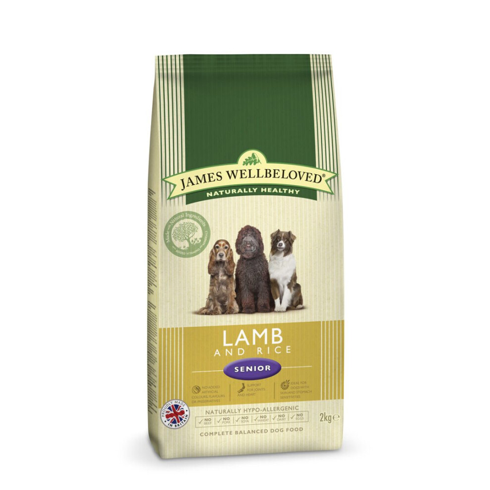 James Wellbeloved Jwb Adult Dog Senior Lamb & Rice Kibble 2Kg