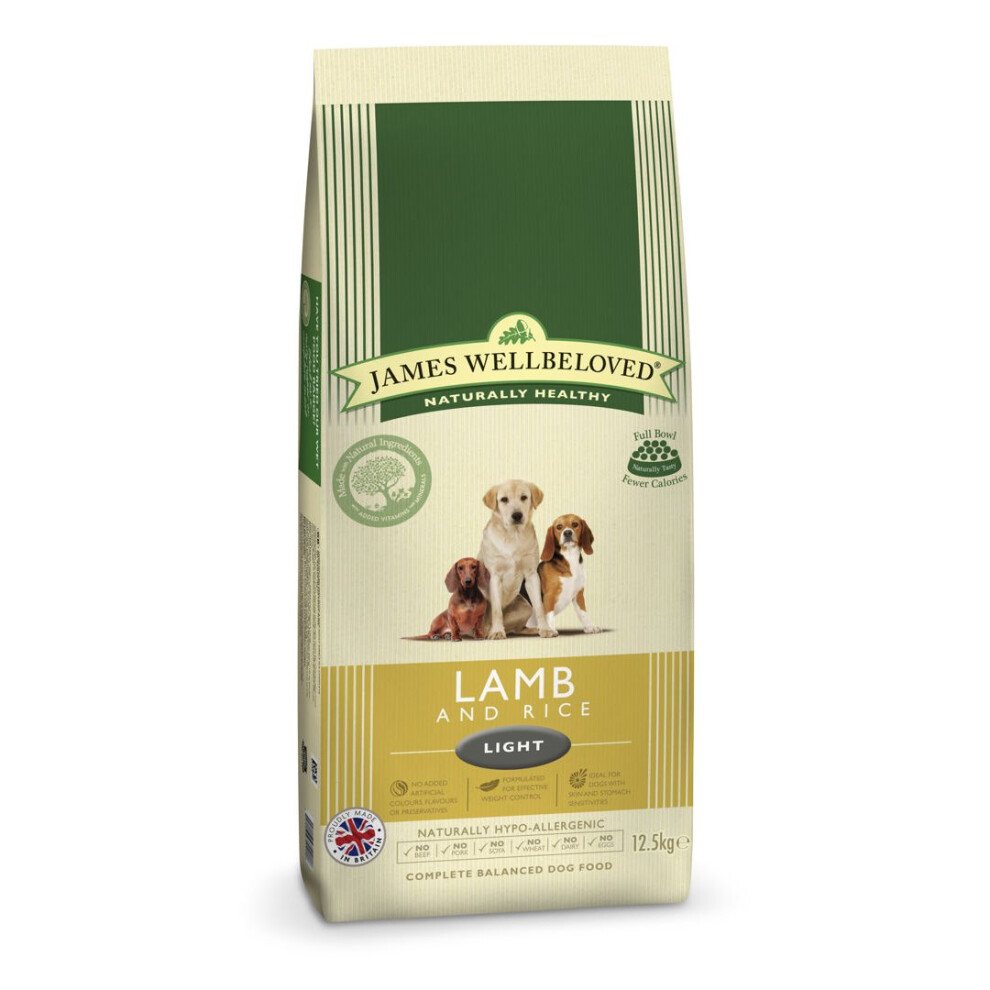 James Wellbeloved Jwb Adult Dog Light Lamb & Rice Kibble 12.5Kg