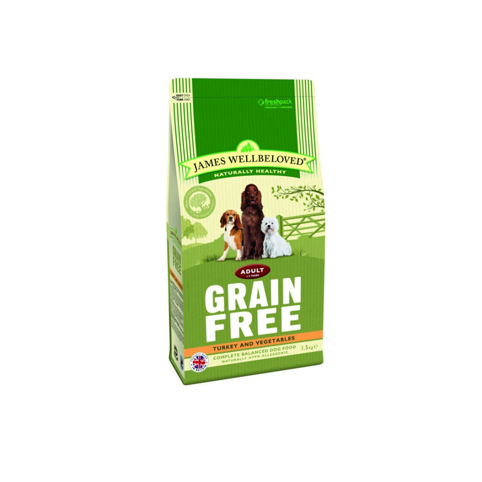 James Wellbeloved Jwb Adult Dog Maintenance Free Turkey Kibble 1.5Kg Grain