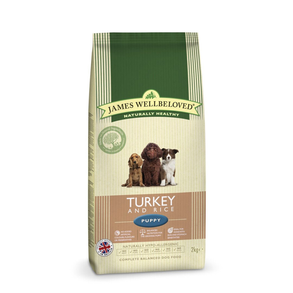 Jwb Puppy Dog Turkey & Rice Kibble 2kg