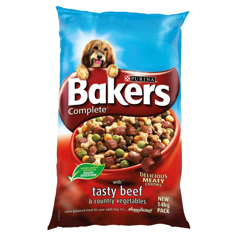 Bakers Complete Adult Beef & Veg 14Kg