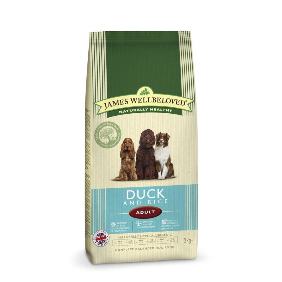 James Wellbeloved Jwb Adult Dog Maintenance Duck & Rice Kibble 2Kg