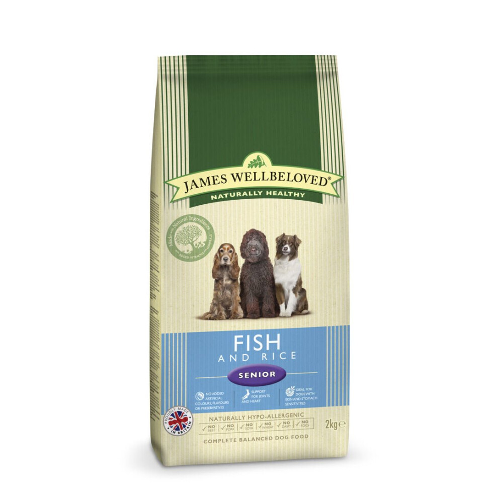 James Wellbeloved Jwb Adult Dog Senior Fish & Rice Kibble 2Kg