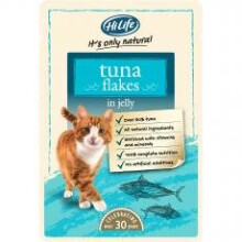 Hilife Its Only Natural Cat Pouch Tuna Flakes In Jelly 70g (Pack of 18)