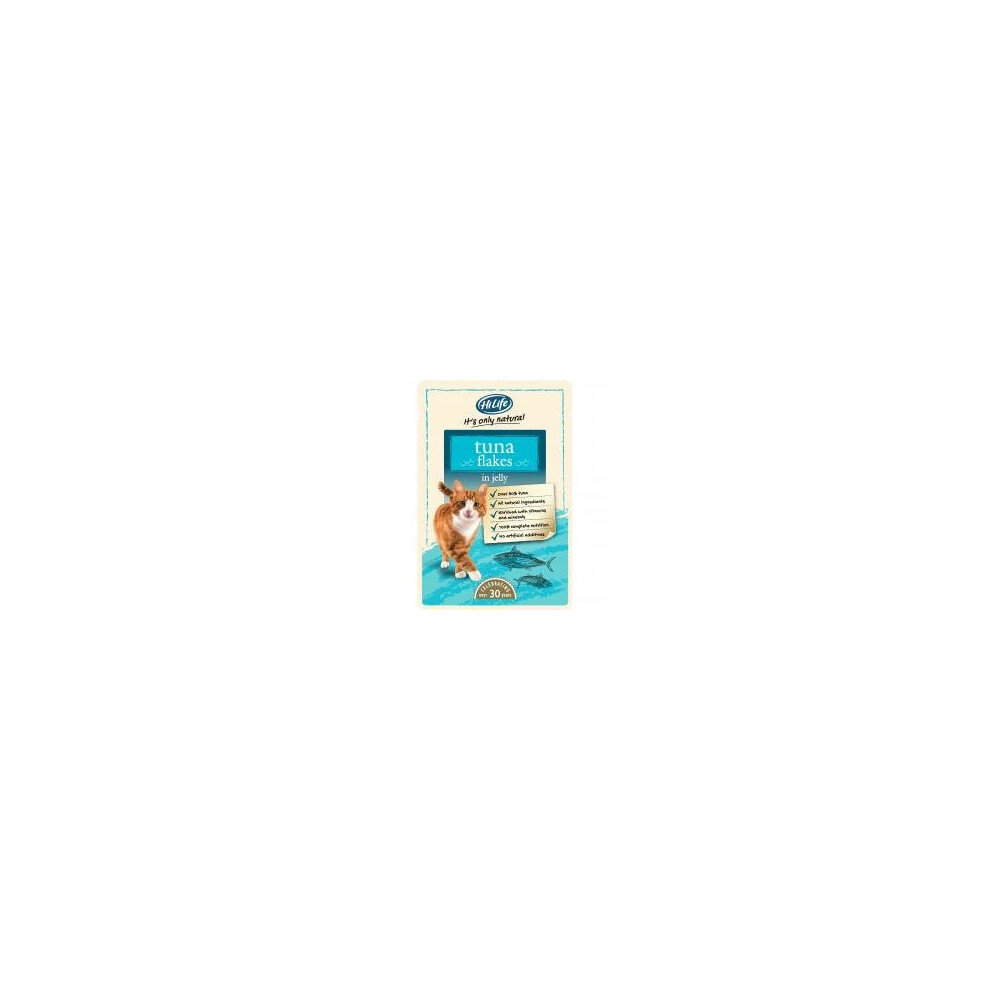 Hilife Its Only Natural Cat Pouch Tuna Flakes In Jelly 70g (Pack of 18)